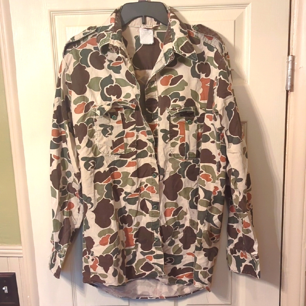 Walls Vintage Camouflage Button-Up Shirt/Jacket Mens